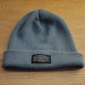 Pendleton Blue Knit Beanie